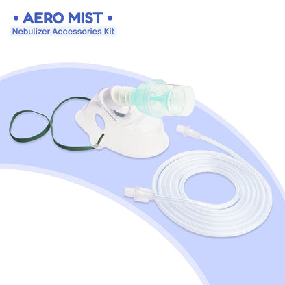 Romsons Aero Mist Nebulizer Cup & Mask Set With Air Tube, Medicine Chamber & Masks for Adult