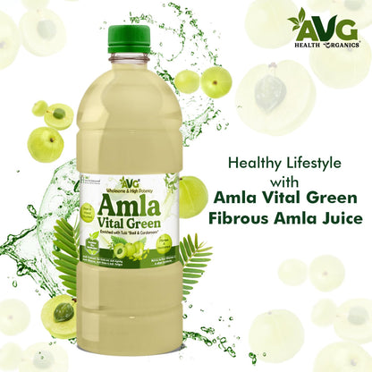 AVG Amla Vital Green Juice (1000ml) Amla Juice from Fresh & Green Amla, Packed with Immunity Boosting Vitamin C, Natural Antioxidant & Detox