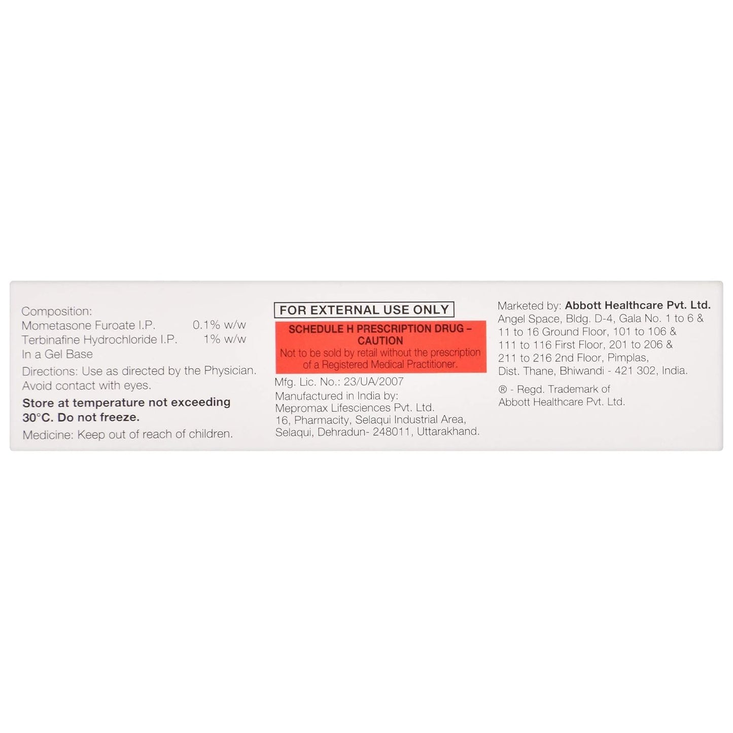 Tyza M - Tube of 10 gm Gel
