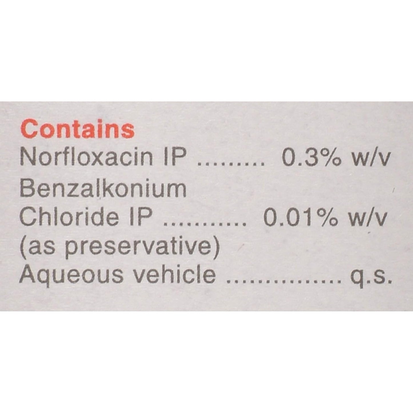 Norflox - Bottle of 10 ml Eye/Ear Drops
