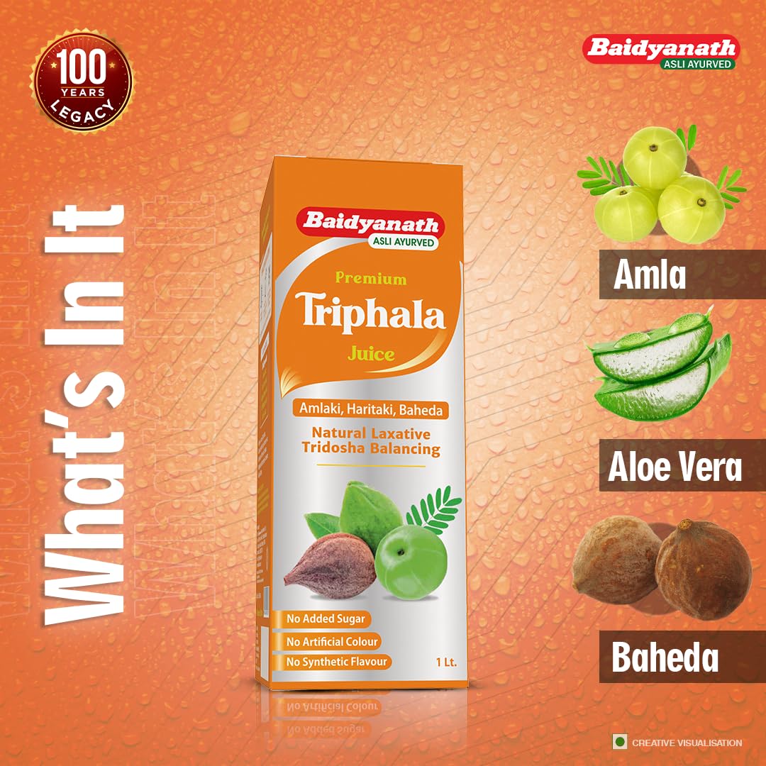 Baidyanath Asli Ayurved Premium Triphala Juice - 1L