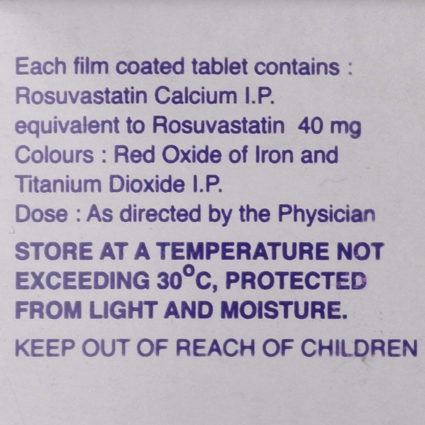 Rozucor-40 - Strip of 10 Tablets