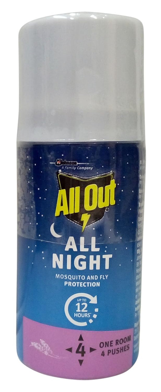 All Out All Night Mosquito and Fly Protection Spray, 15ml Bottle