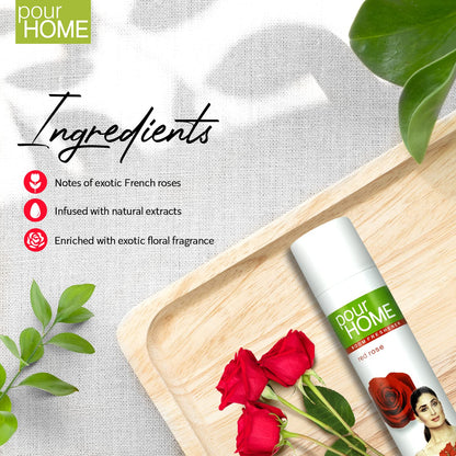 POUR HOME Red Rose Room Air Freshener Spray - 220ML