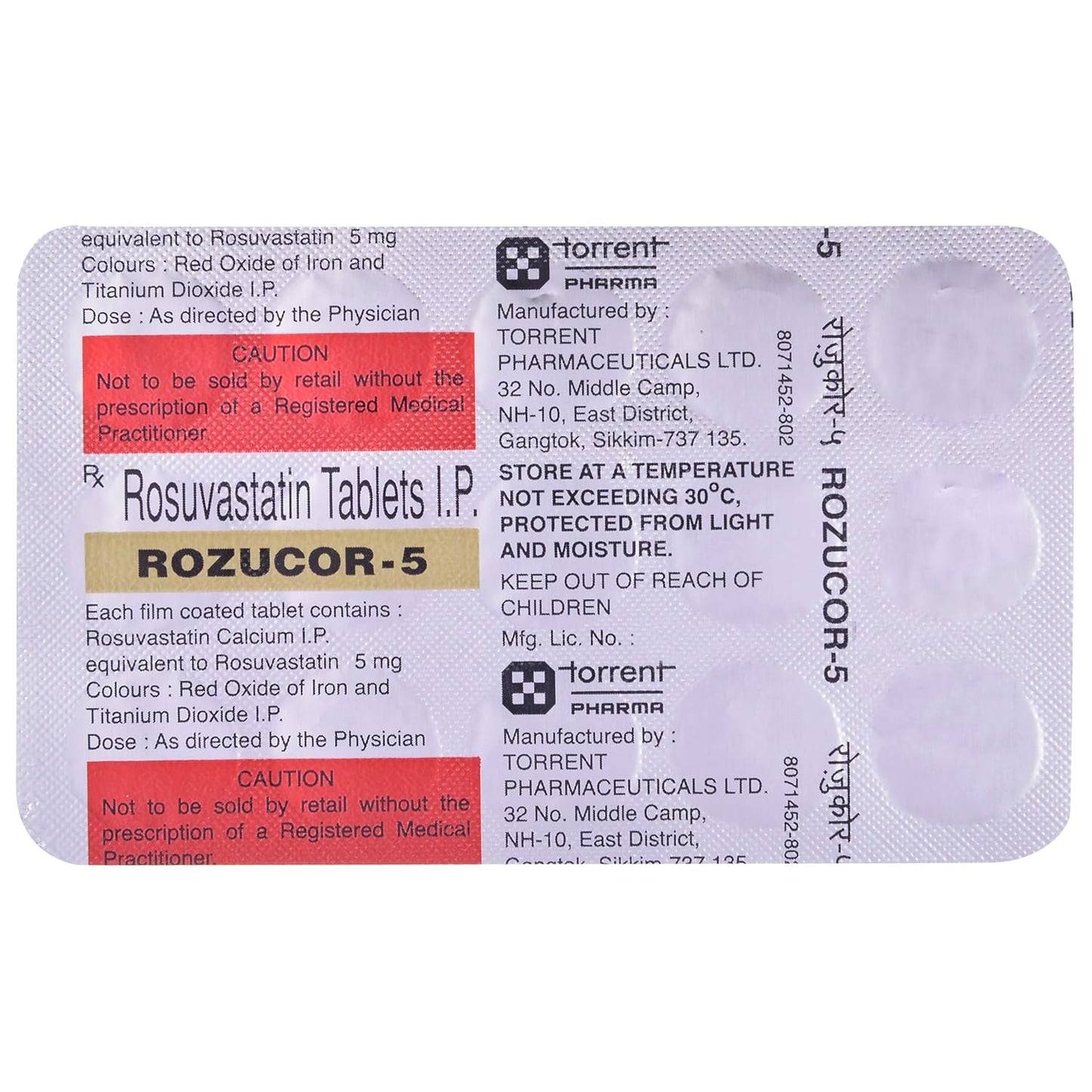 Rozucor 5 - Strip of 15 Tablets