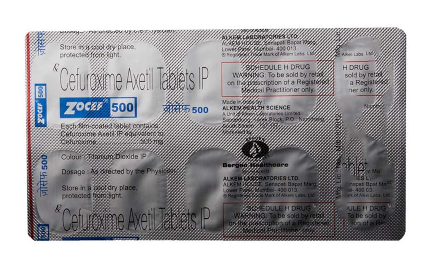 Zocef 500 - Strip of 10 Tablets