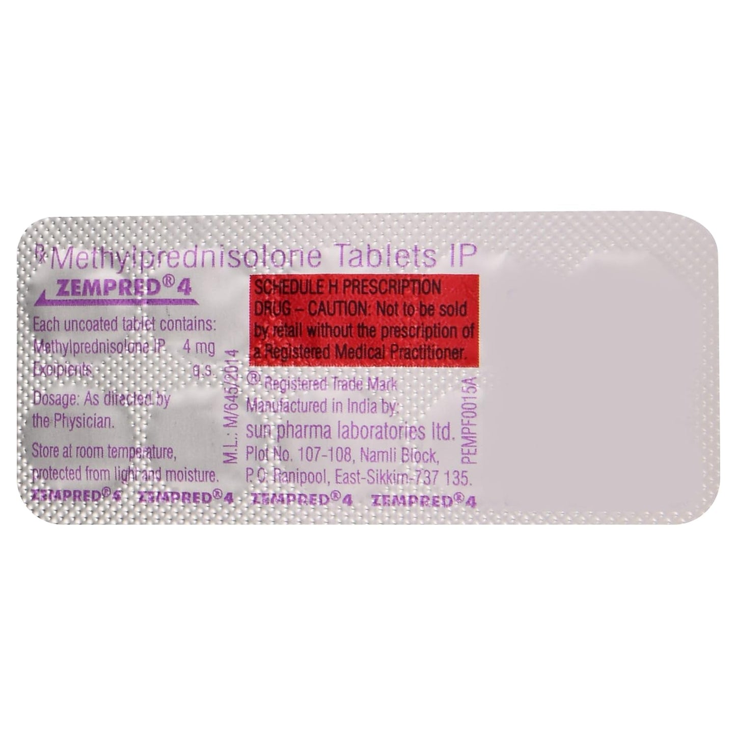 Zempred 4 - Strip of 10 Tablets