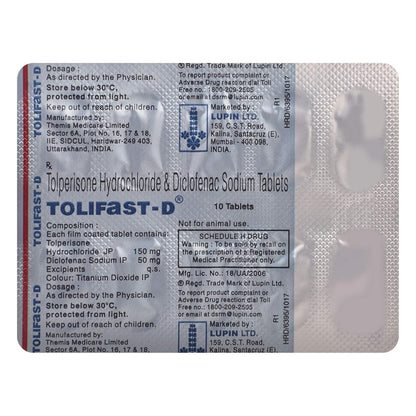 Tolifast D - Strip of 10 Tablets