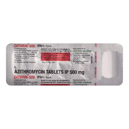Zathrin 500 - Strip of 5 Tablets