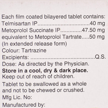 Sartel Beta 50 - Strip of 15 Tablets