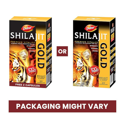 Dabur Shilajit Gold Capsule for Men | For Immunity, Strength, Stamina & Power 920 tablets0