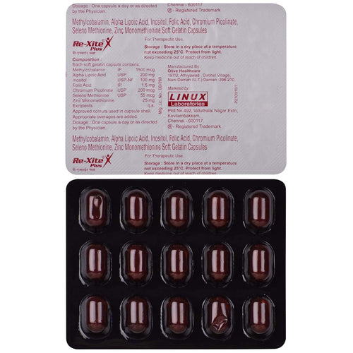 Re-Xite Plus - Strip of 15 Capsules
