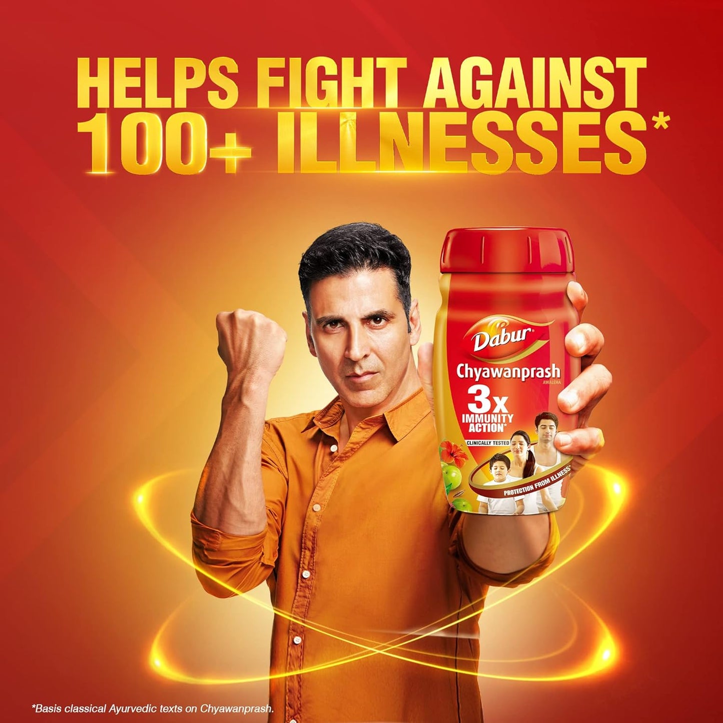Dabur Chyawanprash - 500g | 3X Immunity Action | With 40+ Ayurvedic Herbs | Helps Build Strength & Stamina | Builds Overall Health