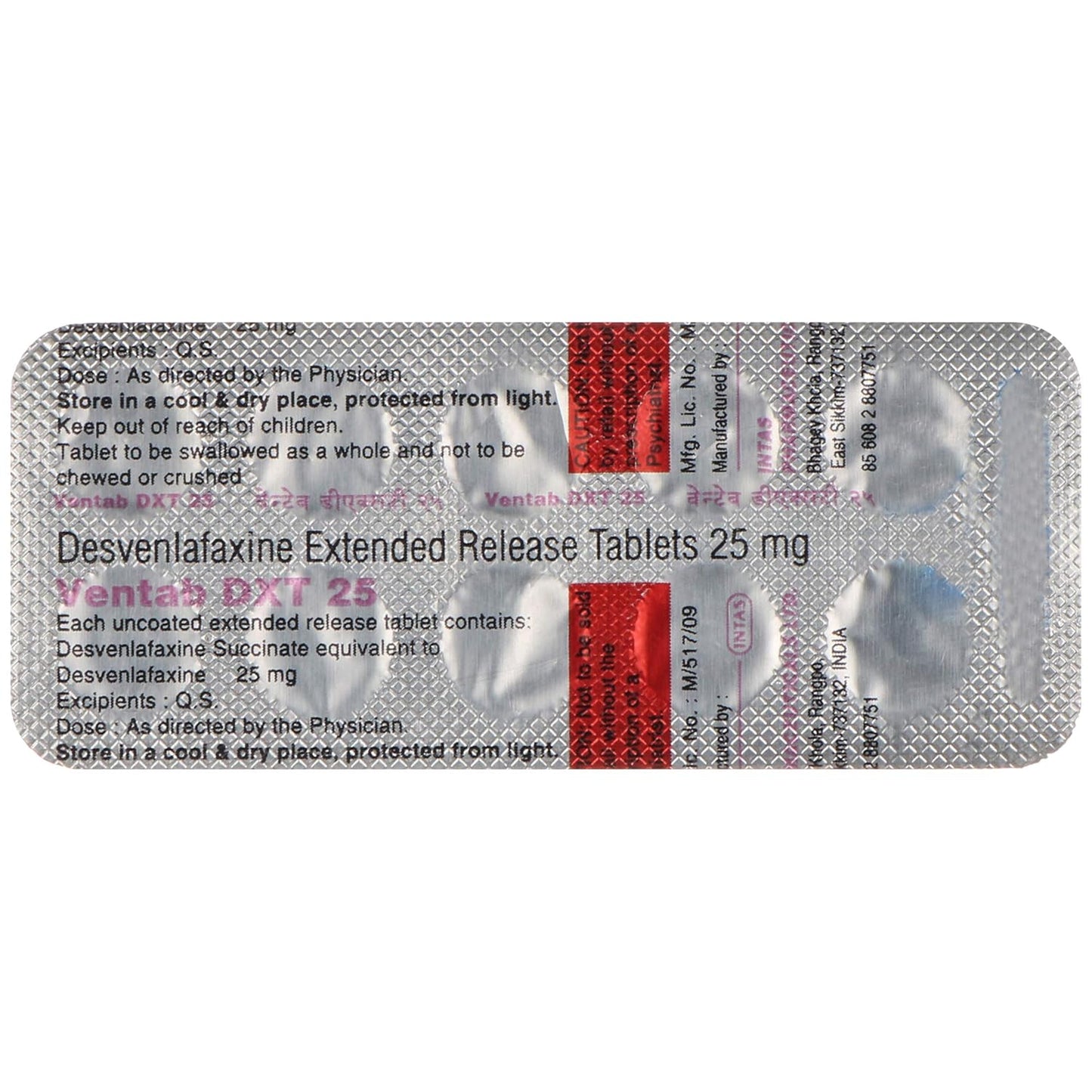Ventab DXT 25- Strip of 10 Tablets