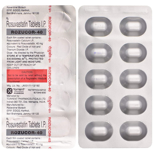 Rozucor-40 - Strip of 10 Tablets