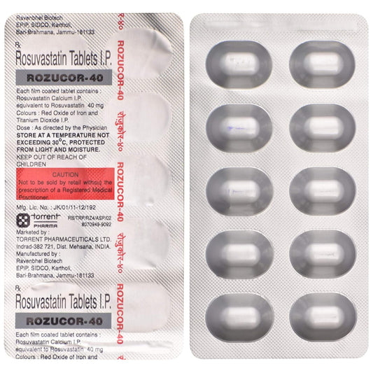 Rozucor-40 - Strip of 10 Tablets
