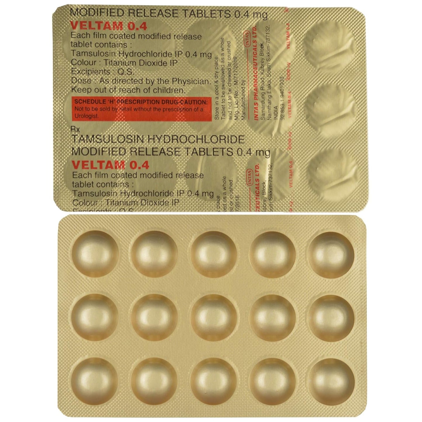 VELTAM 0.4MG TAB. 1*15