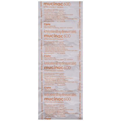 Mucinac 600 - Strip of 10 Tablets