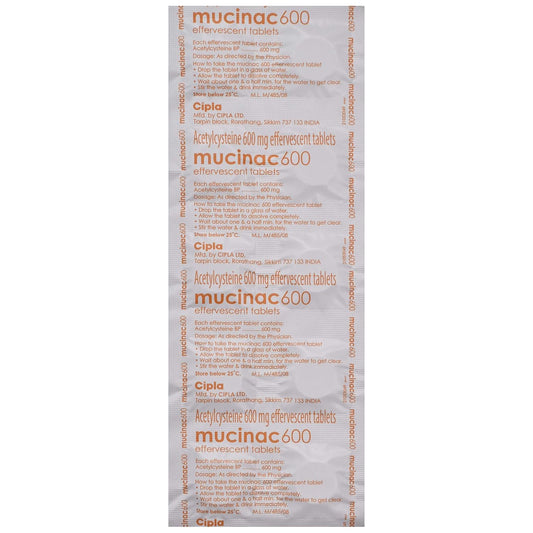 Mucinac 600 - Strip of 10 Tablets