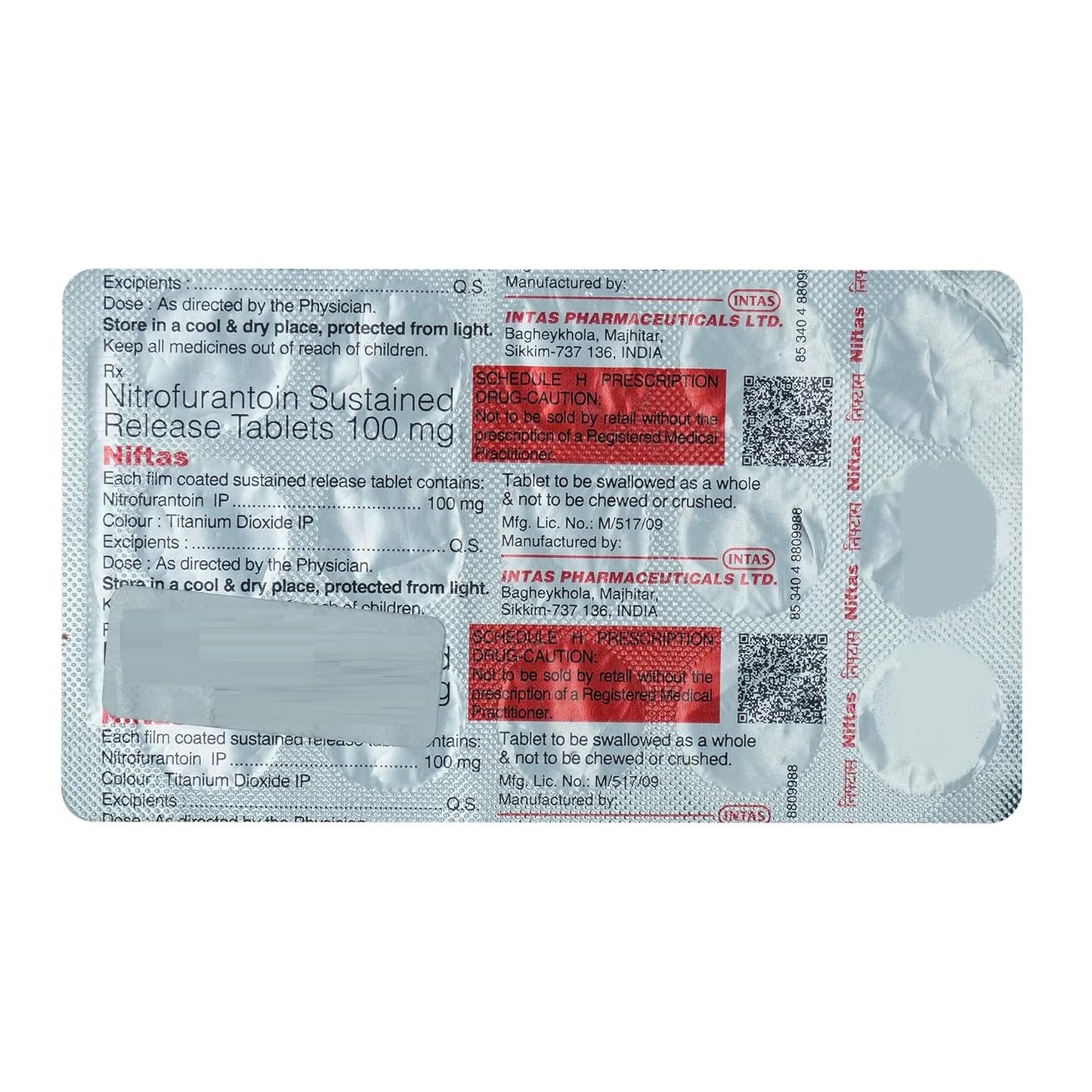 Niftas 100mg - Strip of 14 Tablets