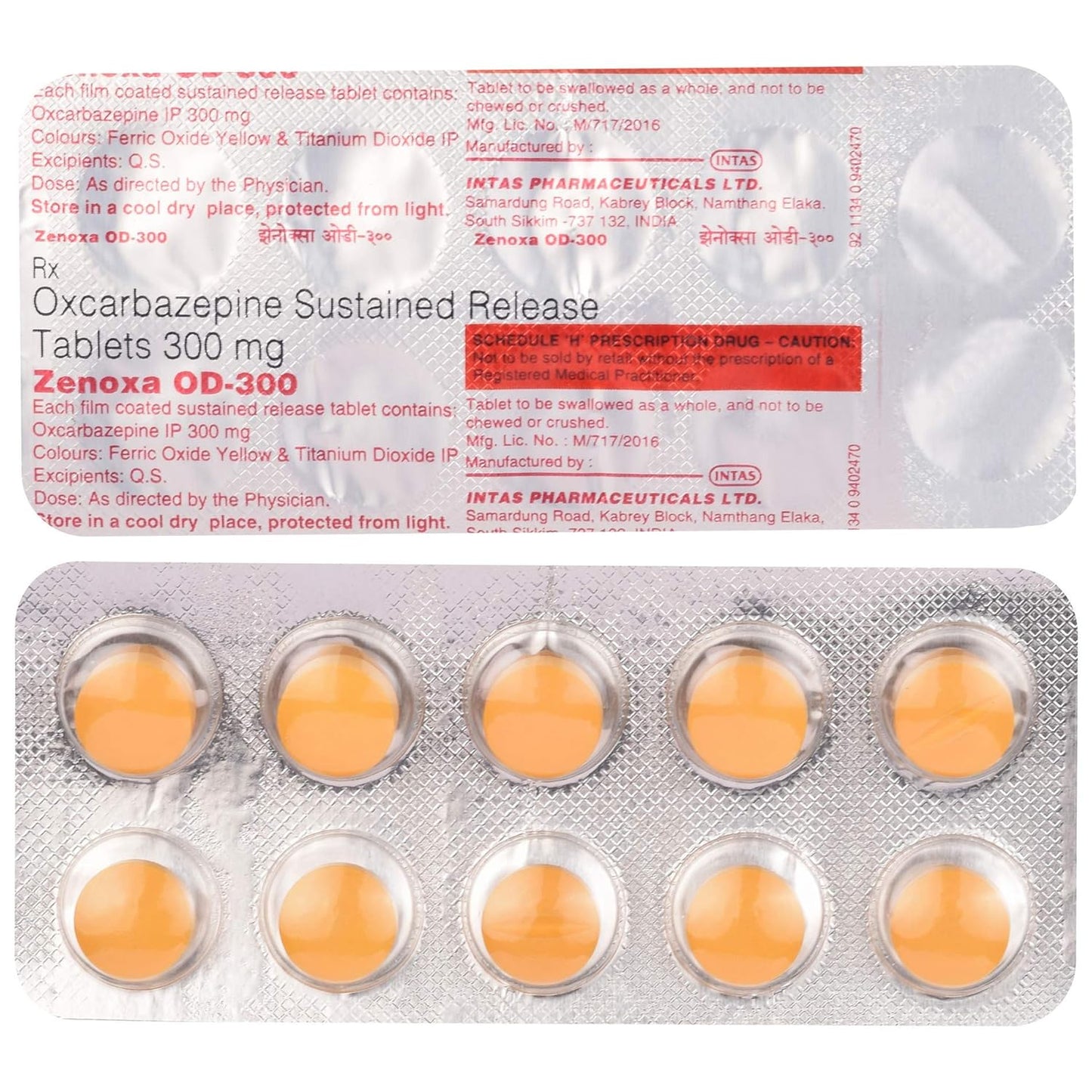 Zenoxa OD-300 - Strip of 10 Tablets