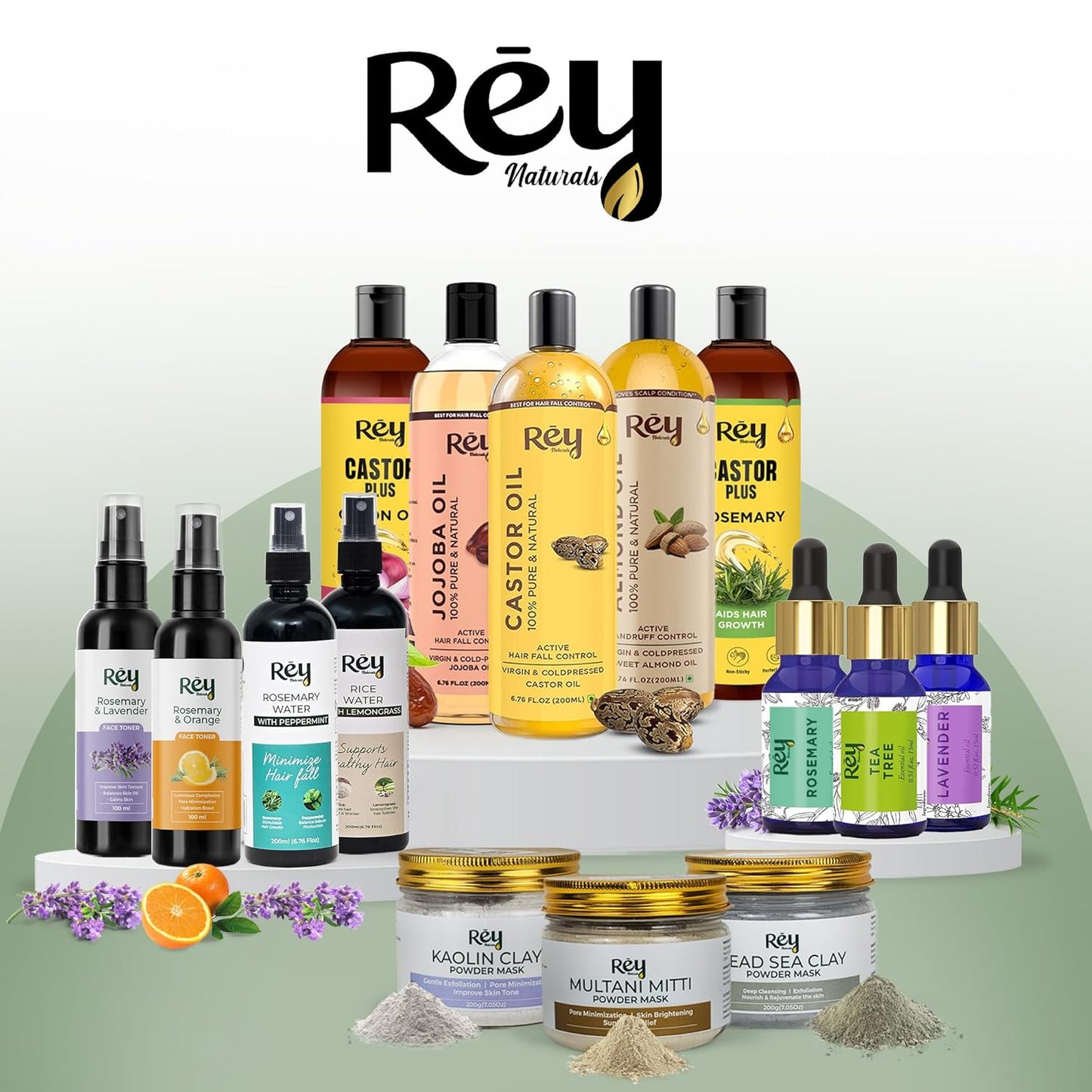 Rey Naturals Cold Pressed Castor Oil, 200ml