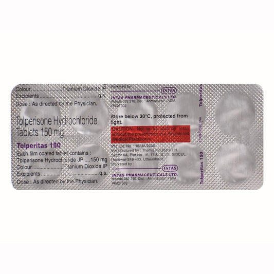 Tolperitas 150 - Strip of 10 Tablets