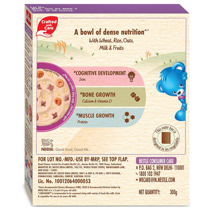 CEREGROW Multigrain Cereal with Milk & Fruits,300g,