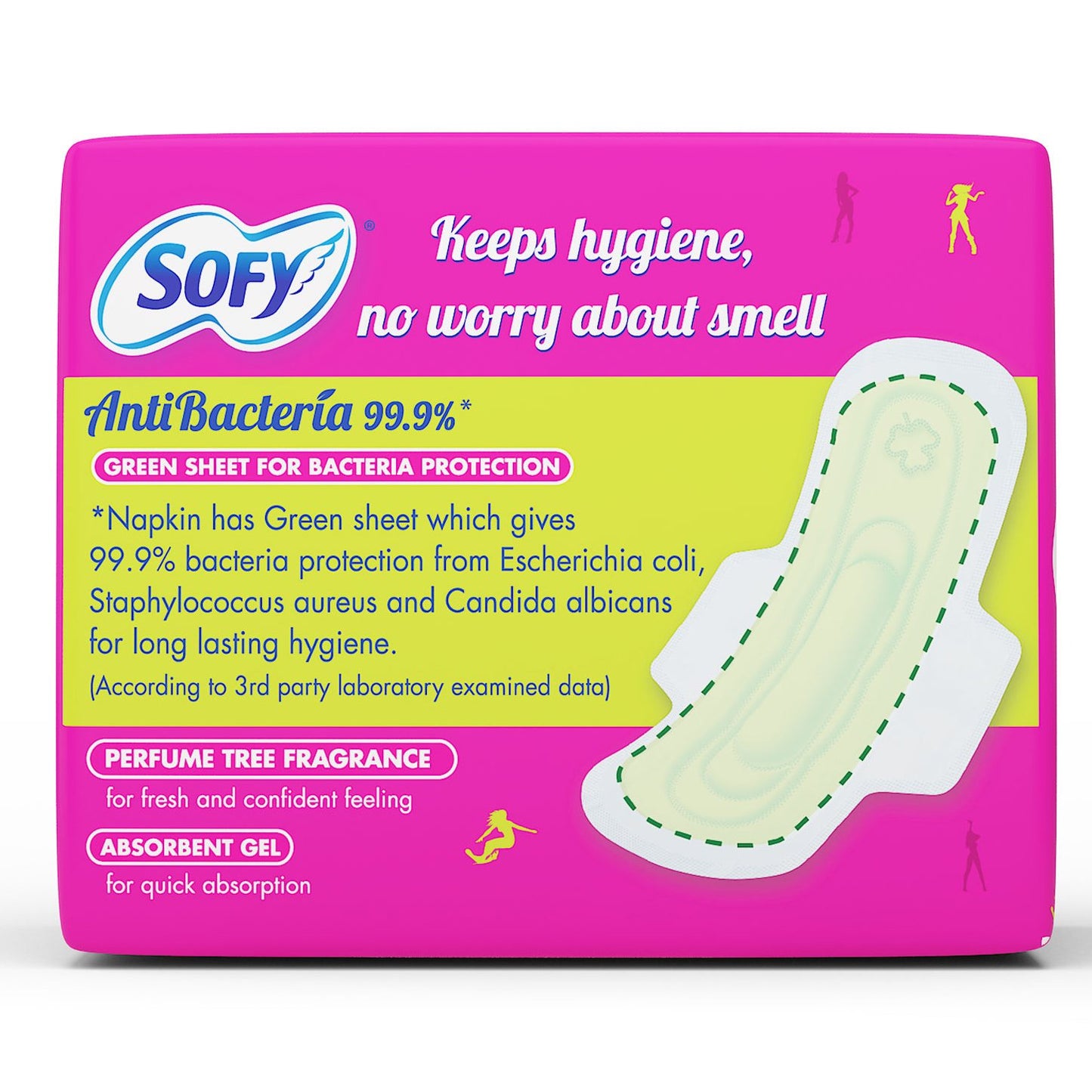 SOFY Body Fit AntiBacteria XL (Pack of 7 Pads)