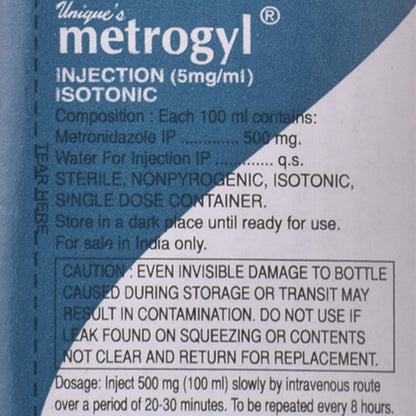 Metrogyl - Bottle of 100 ml Injection