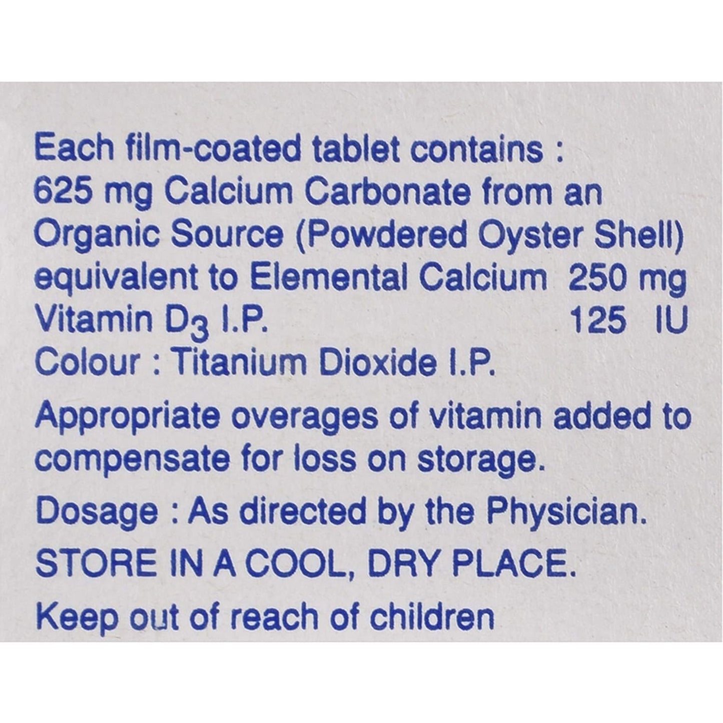 Shelcal-250 - Strip of 30 Tablets