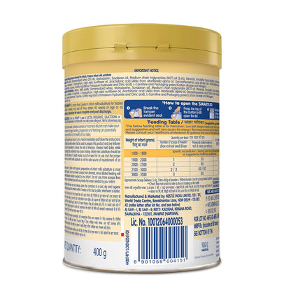 NAN Nestlé Pre | Pre-Term Food For Special Medical Purposes | Infant | For Babies Born Before 37 Weeks | 400 G Tin | Powder