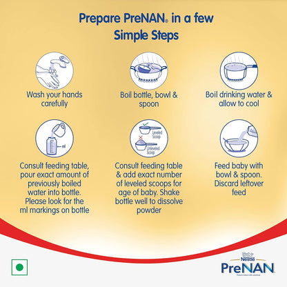 NAN Nestlé Pre | Pre-Term Food For Special Medical Purposes | Infant | For Babies Born Before 37 Weeks | 400 G Tin | Powder