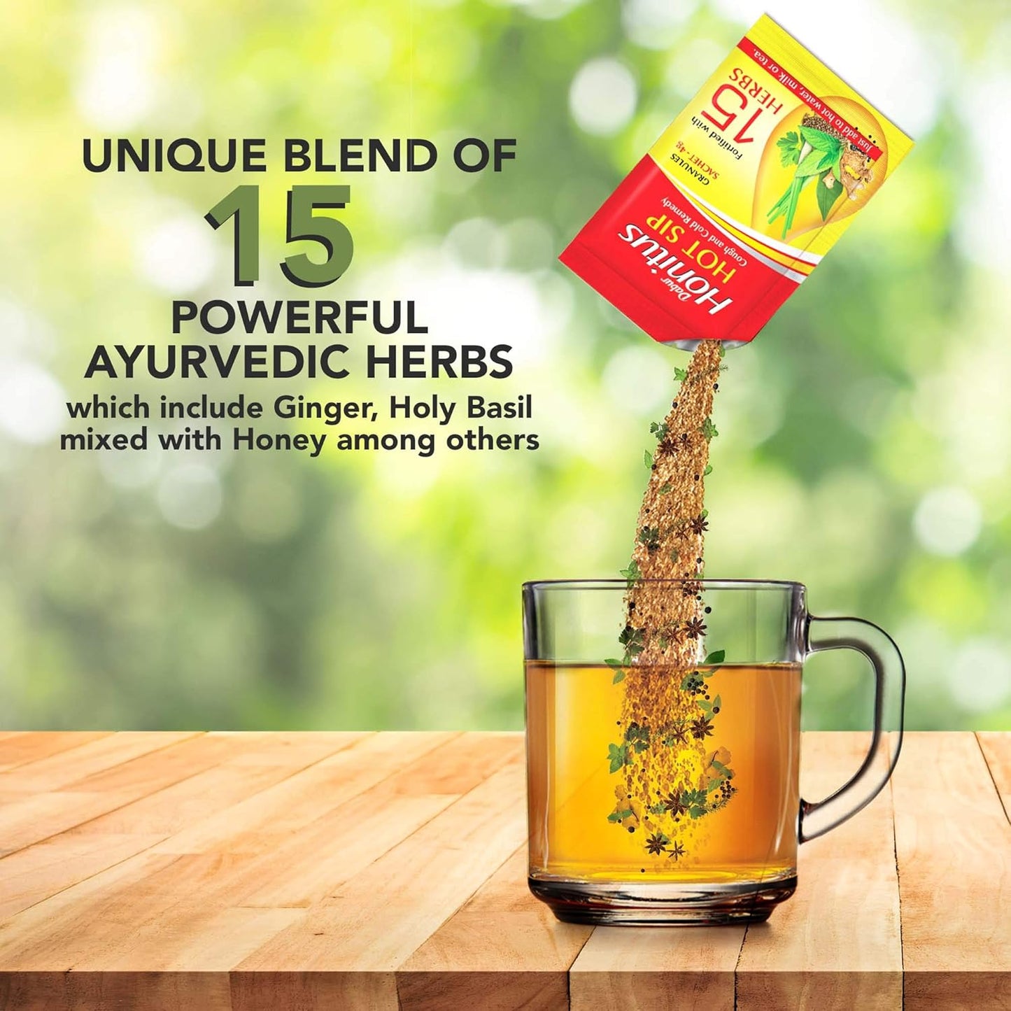 Dabur Honitus Hot Sip: 100% Ayurvedic Kadha | Provides Instant Relief from Cough and Cold (4gm*Pack of 30 Sachets)