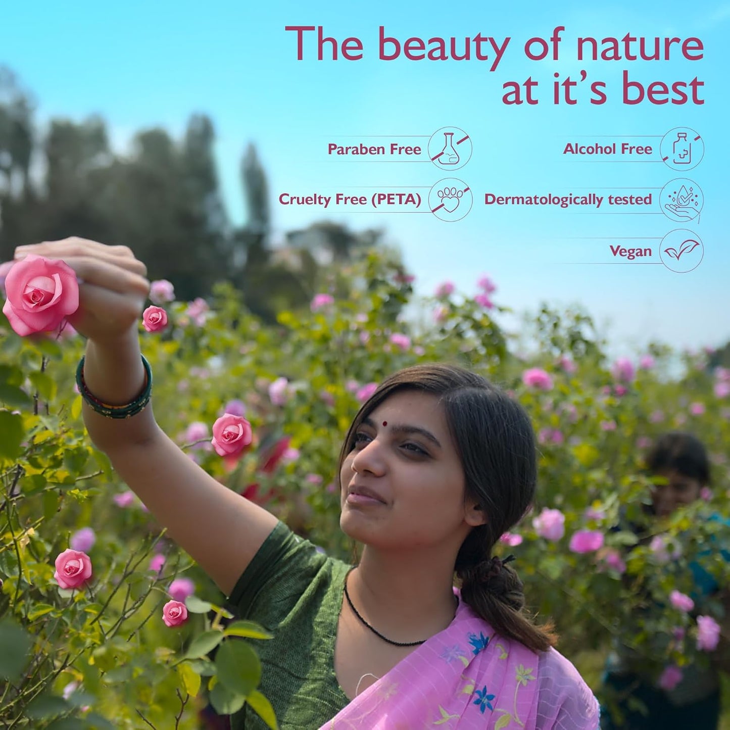 Dabur Gulabari Premium Rose Water with No Paraben for Cleansing and Toning, 120 ml