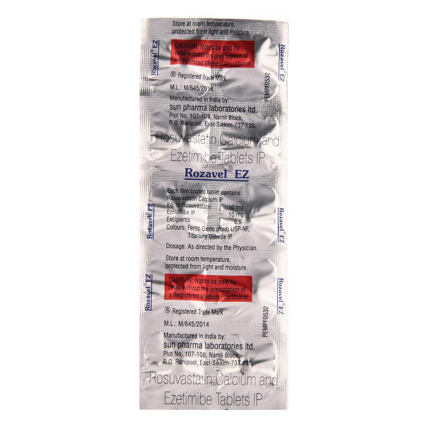 Rozavel EZ - Strip of 10 Tablets