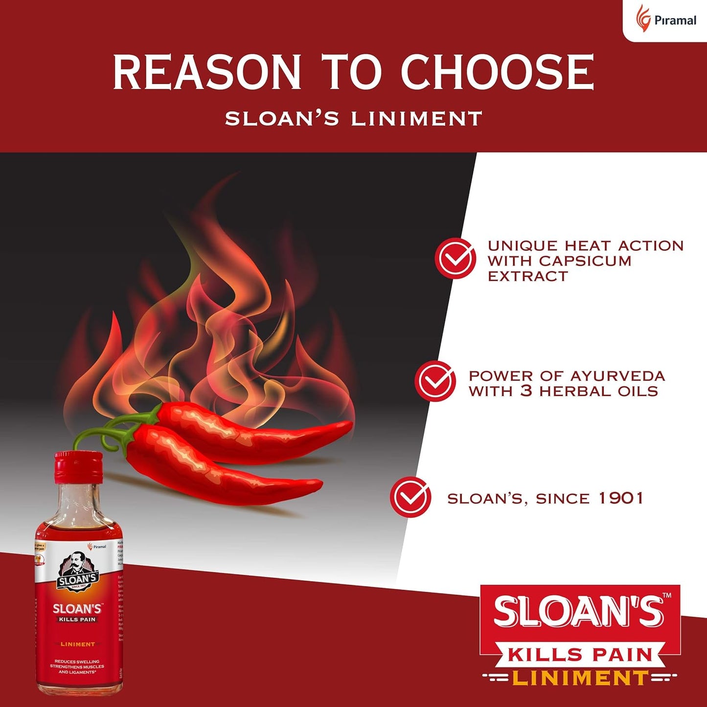 Sloan's Liniment | 100% Ayurvedic | Since 1901 | 71ml