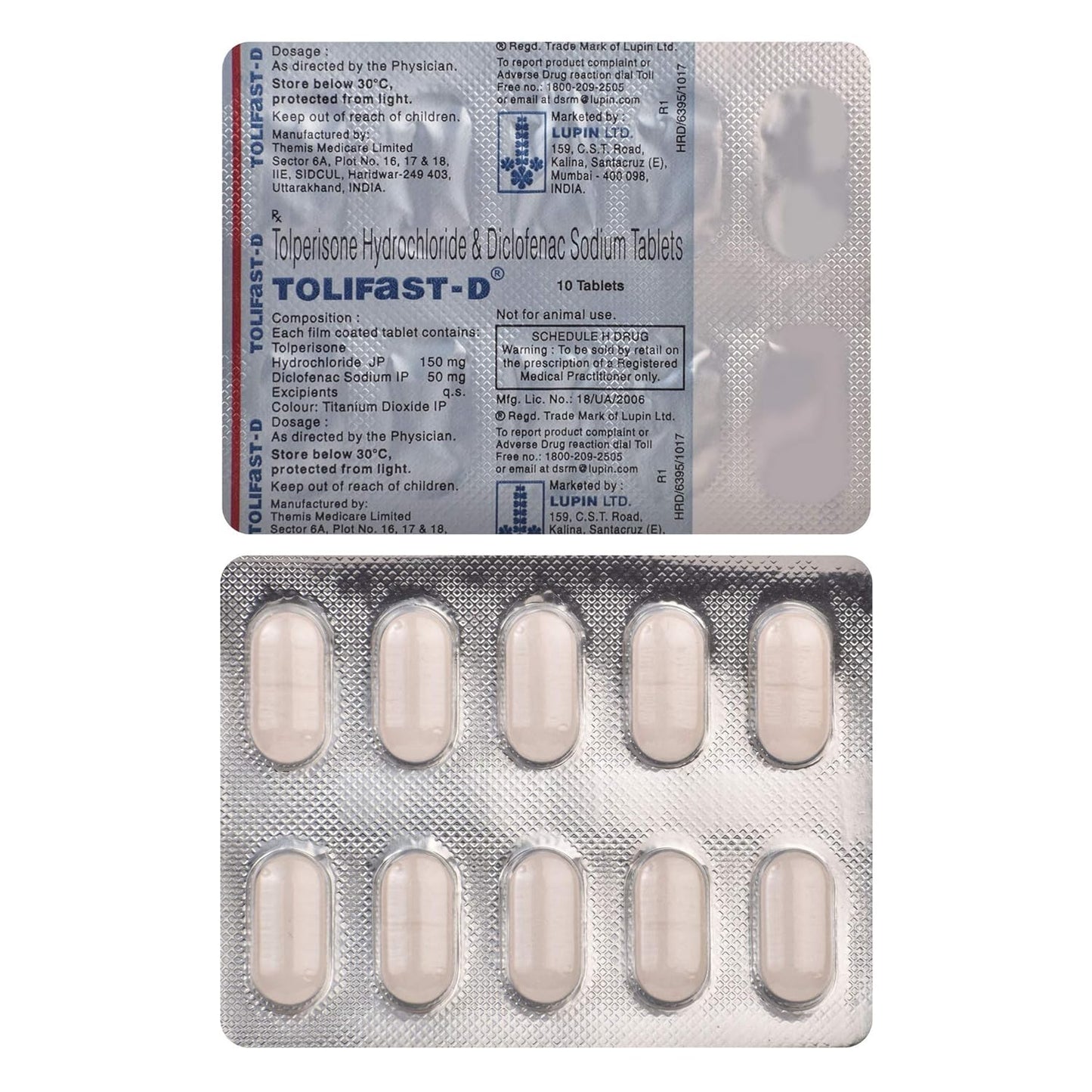 Tolifast D - Strip of 10 Tablets