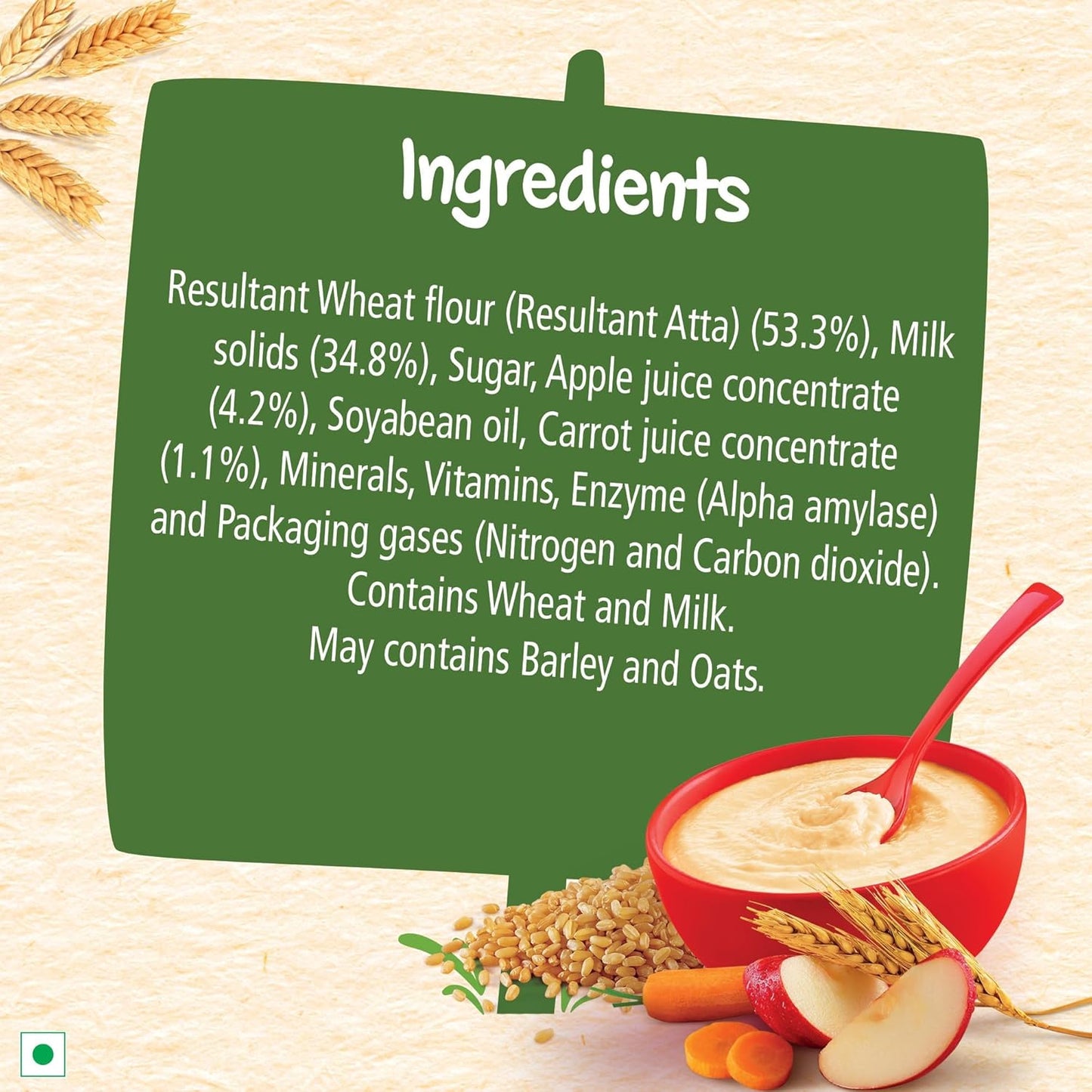 CERELAC Baby Cereal With Milk , Wheat Apple Carrot ,300g
