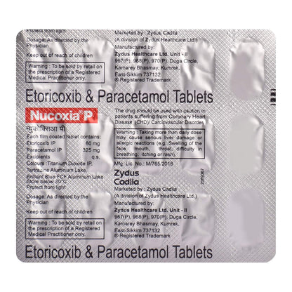 Nucoxia P - Strip of 15 Tablets