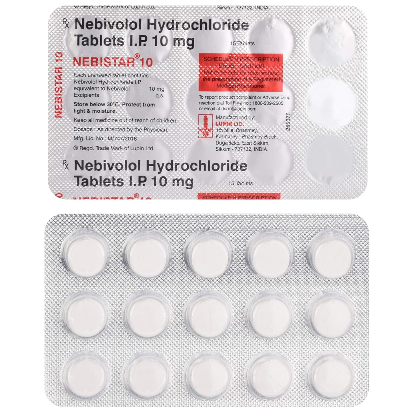 Nebistar 10 - Strip of 15 Tablets