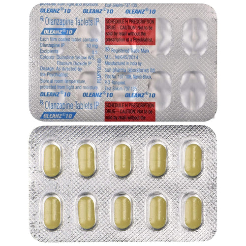 Oleanz 10 - Strip of 10 Tablets