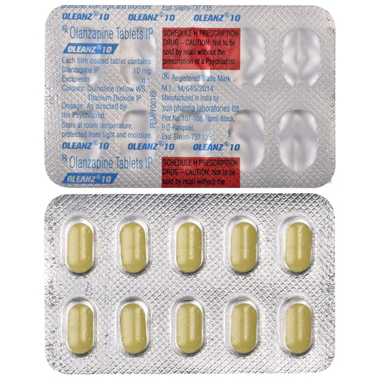 Oleanz 10 - Strip of 10 Tablets