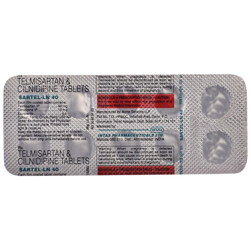 Sartel-LN 40 - Strip of 10 Tablets