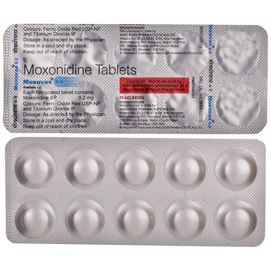 Moxovas 0.2mg - Strip of 10 Tablets