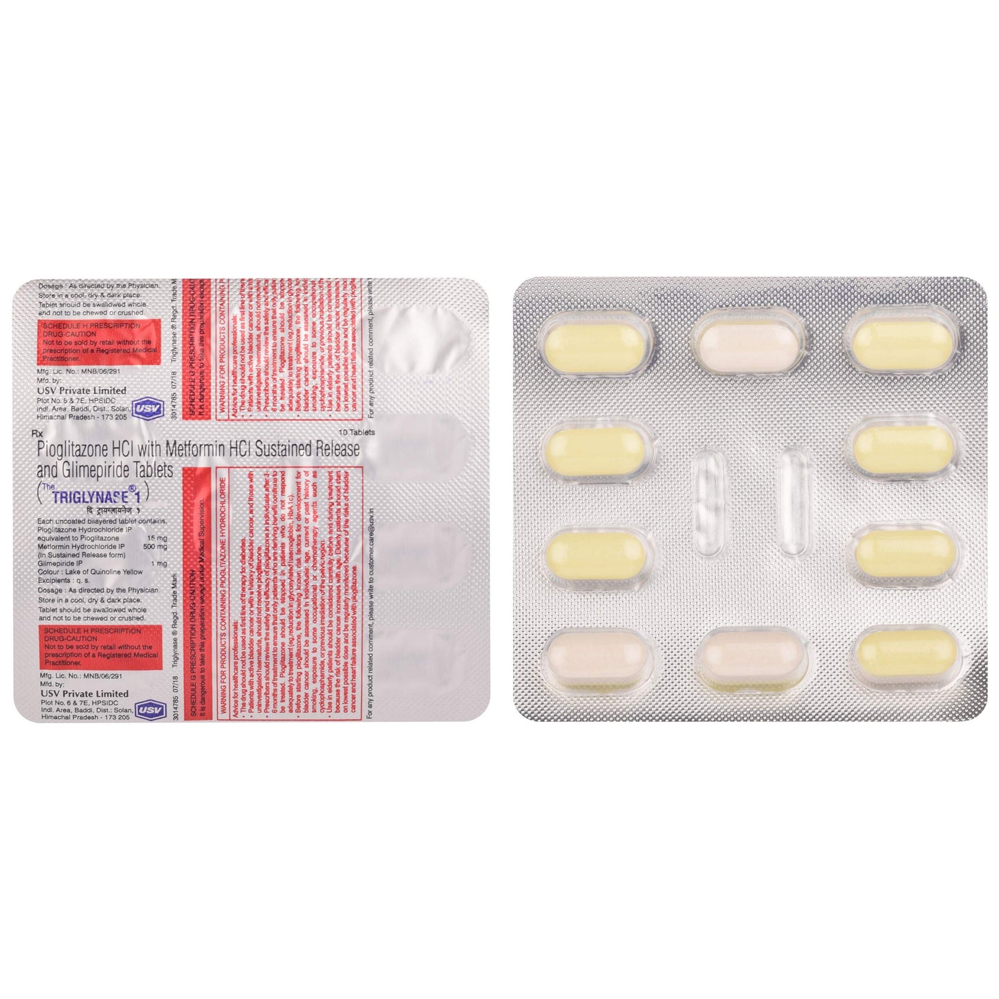Triglynase 1 Tablet SR
