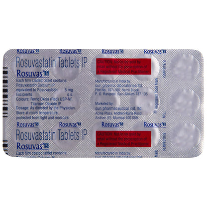 Rosuvas 5 - Strip of 15 Tablets