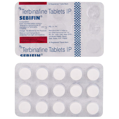 Sebifin 250mg  - Strip of 15 Tablets