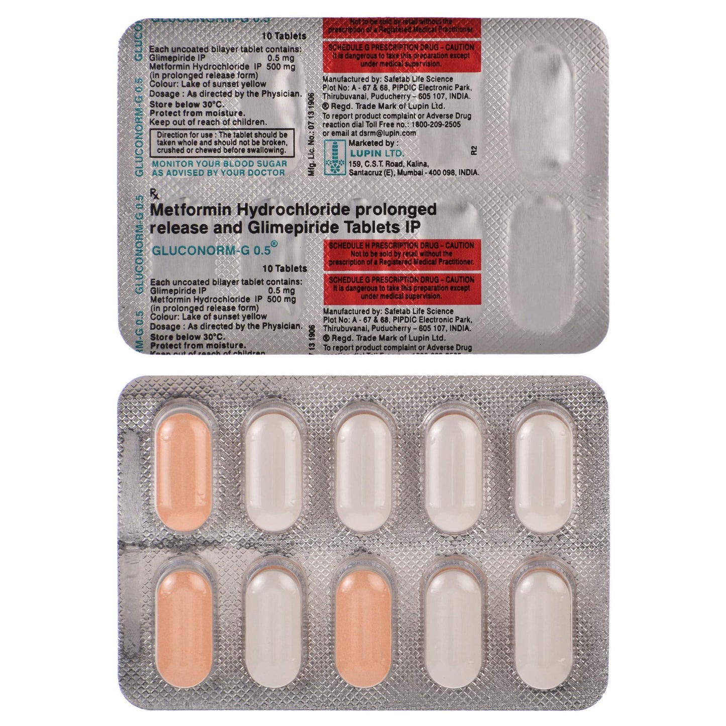 GlUcOnorm-G 0.5mg/500mg Tablet PR