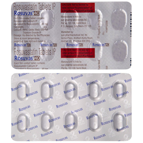 Rosuvas 40 - Strip of 10 Tablets